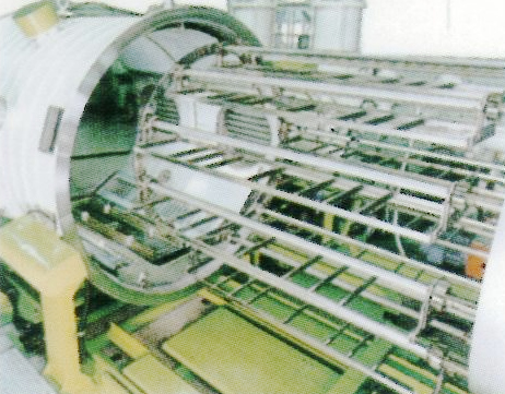 Vapor deposition system for large-sized resin substrates